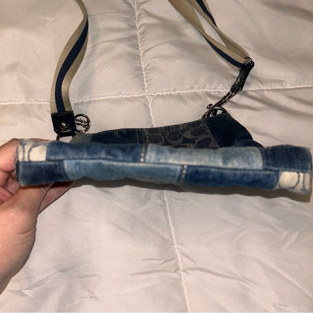 Coach Vintage Poppy Denim Patchwork Crossbody Bag - Picture 14 of 15